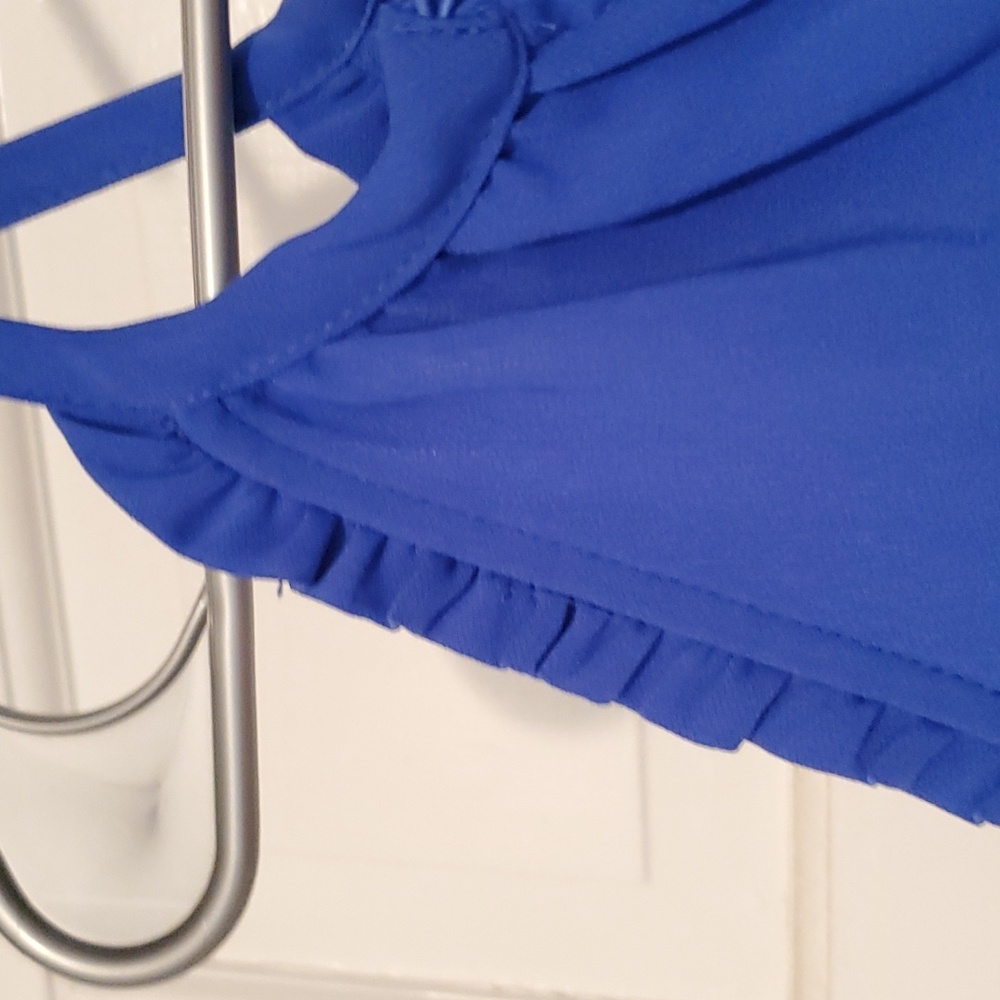 Beautiful blue tank top from Naked Zebra, Size SMALL - Picture 3 of 4